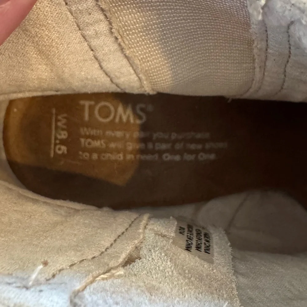 Toms Cream Open-Toe Ankle Boots